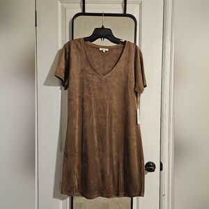 NWT Another Love faux suede dress
